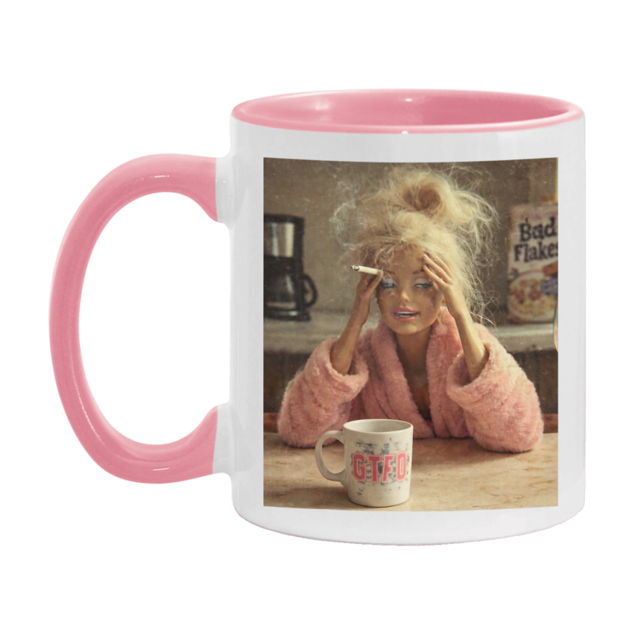 Disgusted Doll Face Mug, Funny Doll Face Meme Coffee Cup