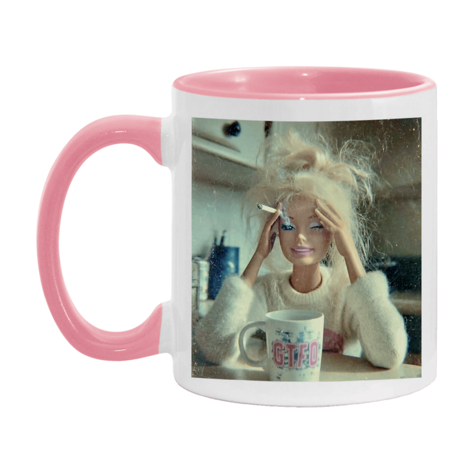 Disgusted Doll Face Mug, Funny Doll Face Meme Coffee Cup