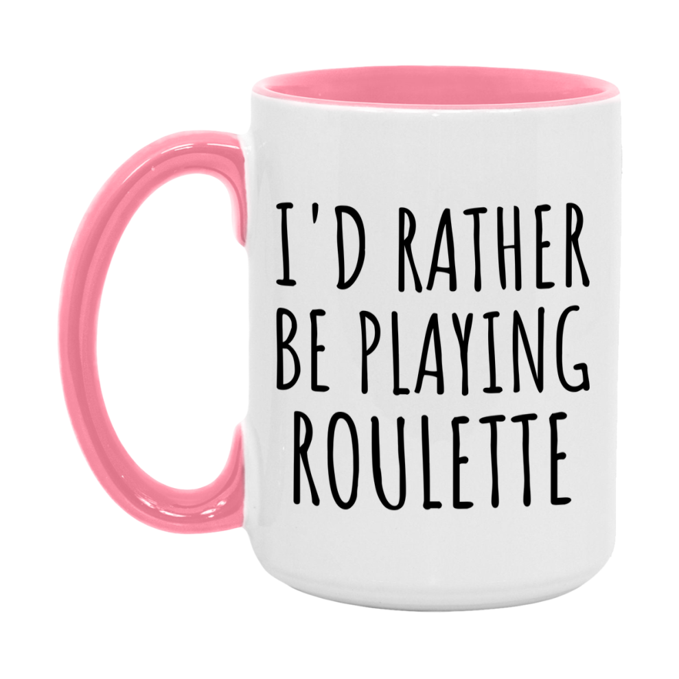 Casino Mug For Roulette Players, Funny Roulette Coffee Mug, 11Oz Or 15Oz Novelty Mug