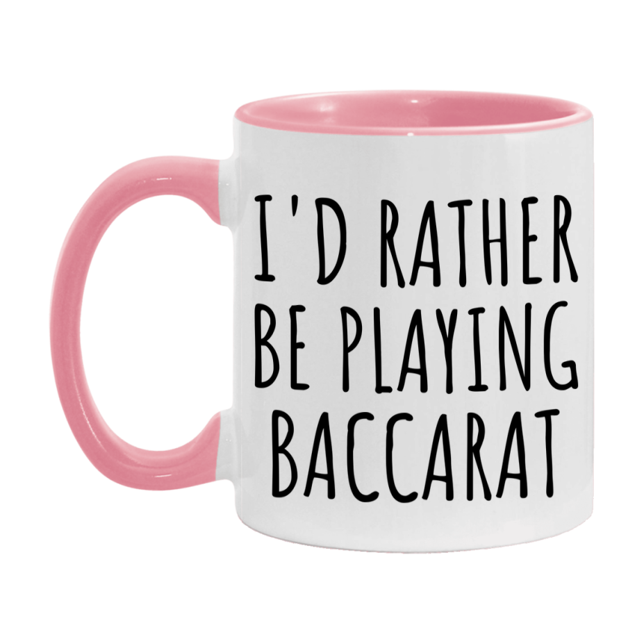Casino Mug For Baccarat Players, Funny Baccarat Coffee Mug, 11Oz Or 15Oz Novelty Mug