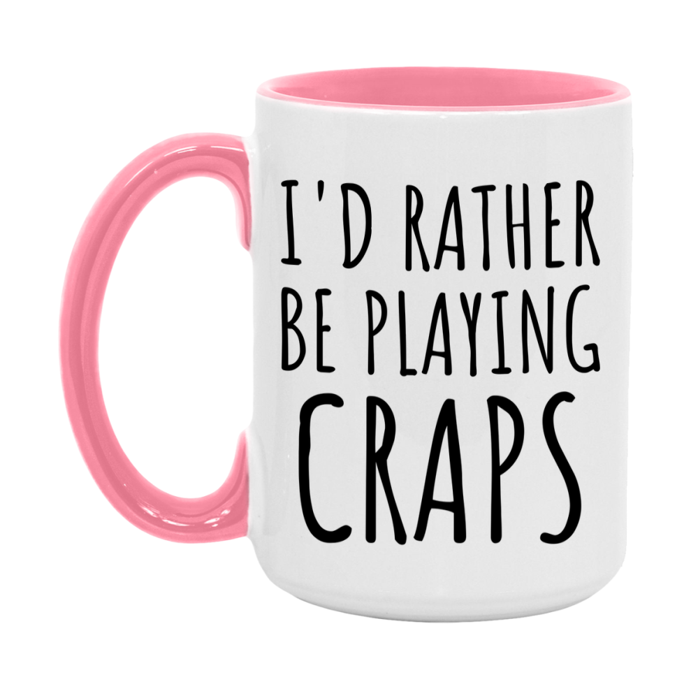 Casino Mug For Craps Players, Funny Craps Coffee Mug, 11Oz Or 15Oz Novelty Mug