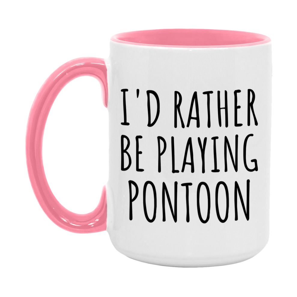 Casino Mug For Pontoon Players, Funny Pontoon Coffee Mug, 11Oz Or 15Oz Novelty Mug