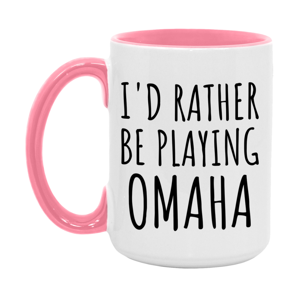 Casino Mug For Omaha Players, Funny Omaha Coffee Mug, 11Oz Or 15Oz Novelty Mug