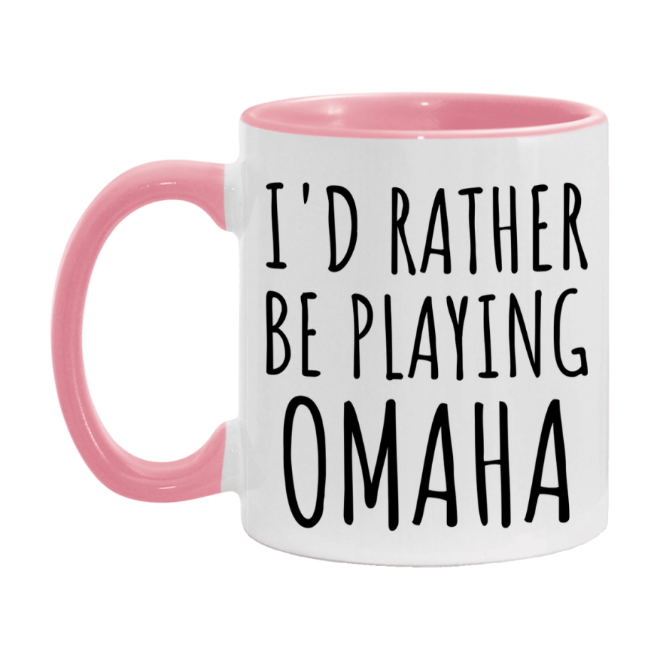 Casino Mug For Omaha Players, Funny Omaha Coffee Mug, 11Oz Or 15Oz Novelty Mug