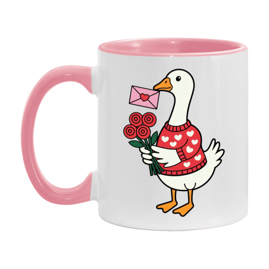 Silly Goose Mug, Silly Goose Valentine Mug, 11Oz Or 15Oz Ceramic Coffee Mug