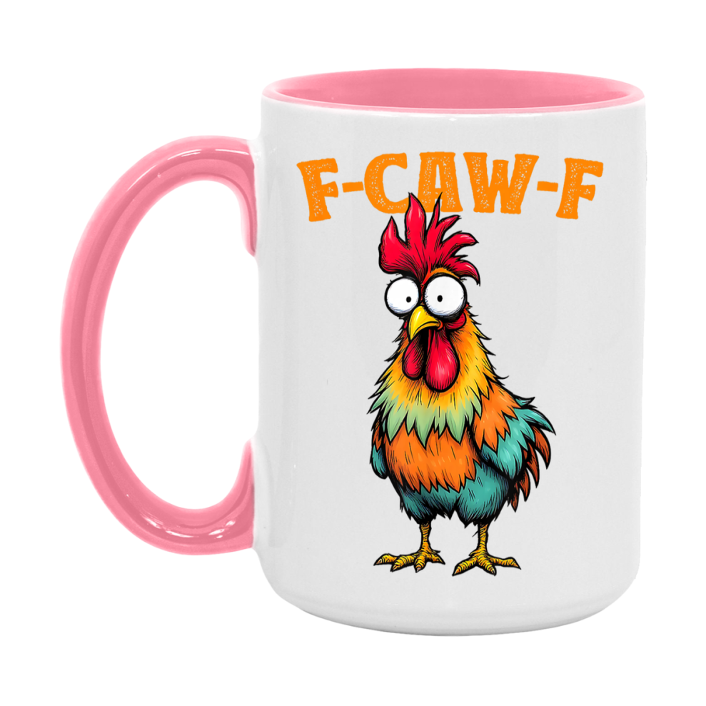 F Caw F Mug, Funny Bird Coffee Mug, 11Oz Or 15Oz Ceramic Cup