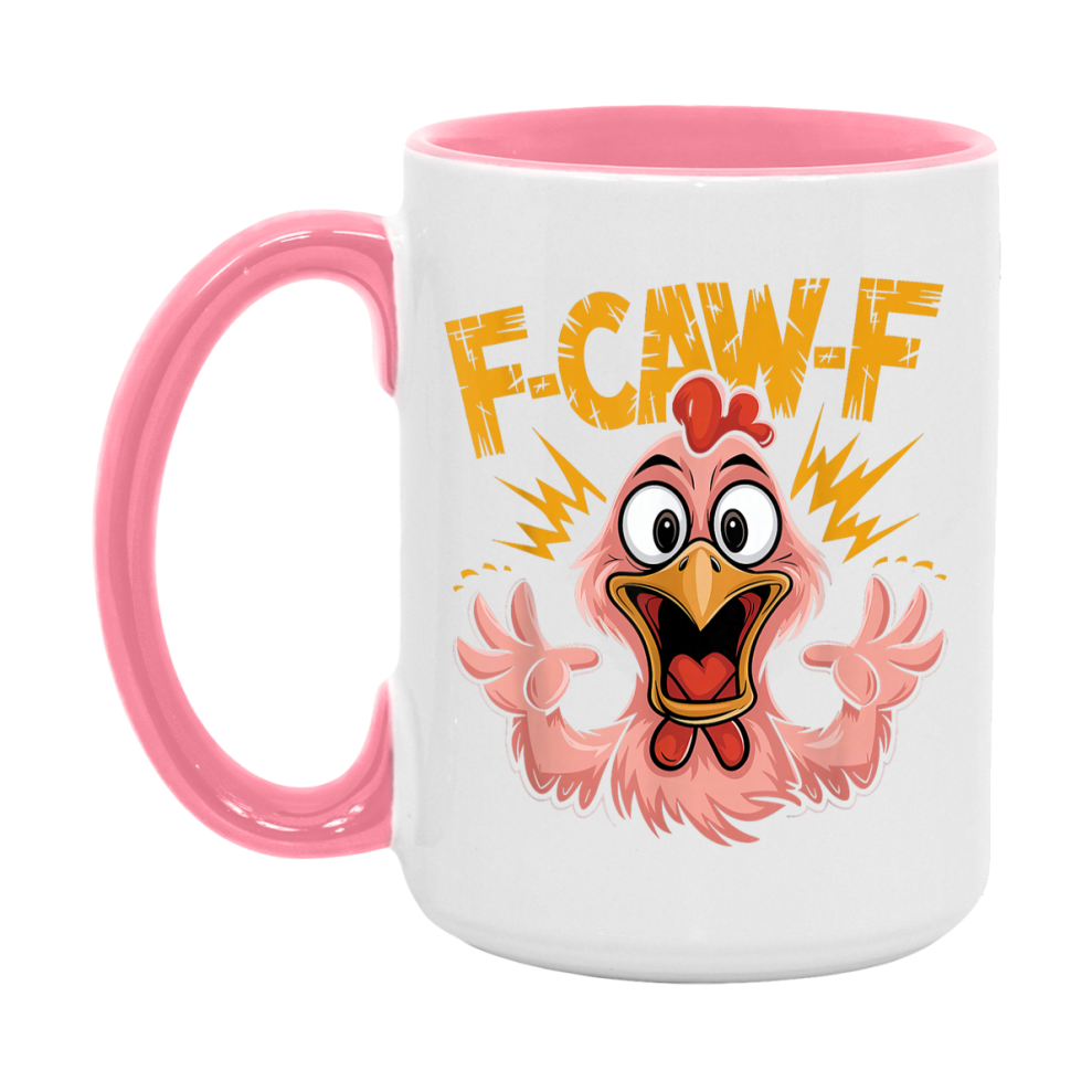F Caw F Mug, Funny Bird Coffee Mug, 11Oz Or 15Oz Ceramic Cup