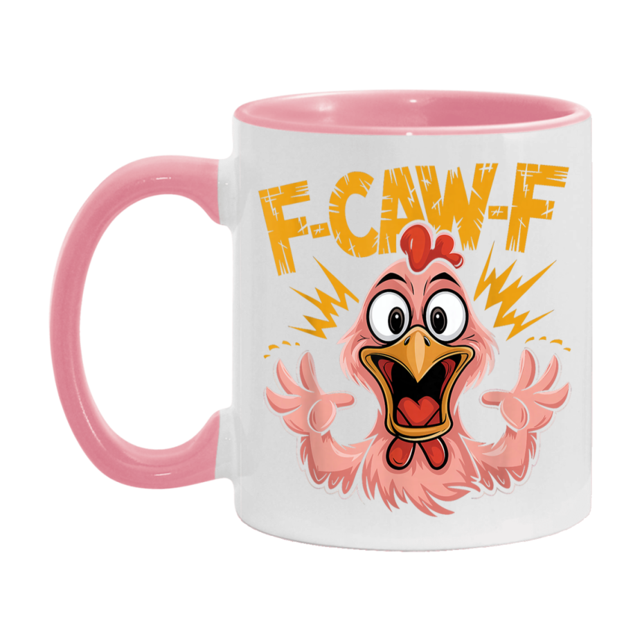 F Caw F Mug, Funny Bird Coffee Mug, 11Oz Or 15Oz Ceramic Cup