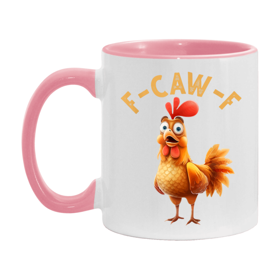 F Caw F Mug, Funny Bird Coffee Mug, 11Oz Or 15Oz Ceramic Cup