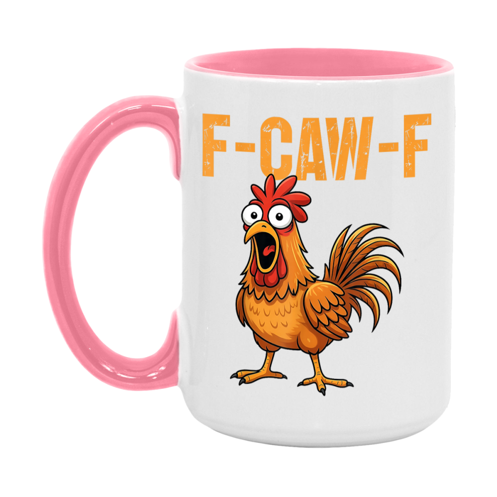 F Caw F Mug, Funny Bird Coffee Mug, 11Oz Or 15Oz Ceramic Cup
