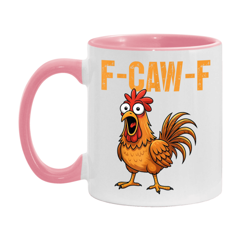 F Caw F Mug, Funny Bird Coffee Mug, 11Oz Or 15Oz Ceramic Cup
