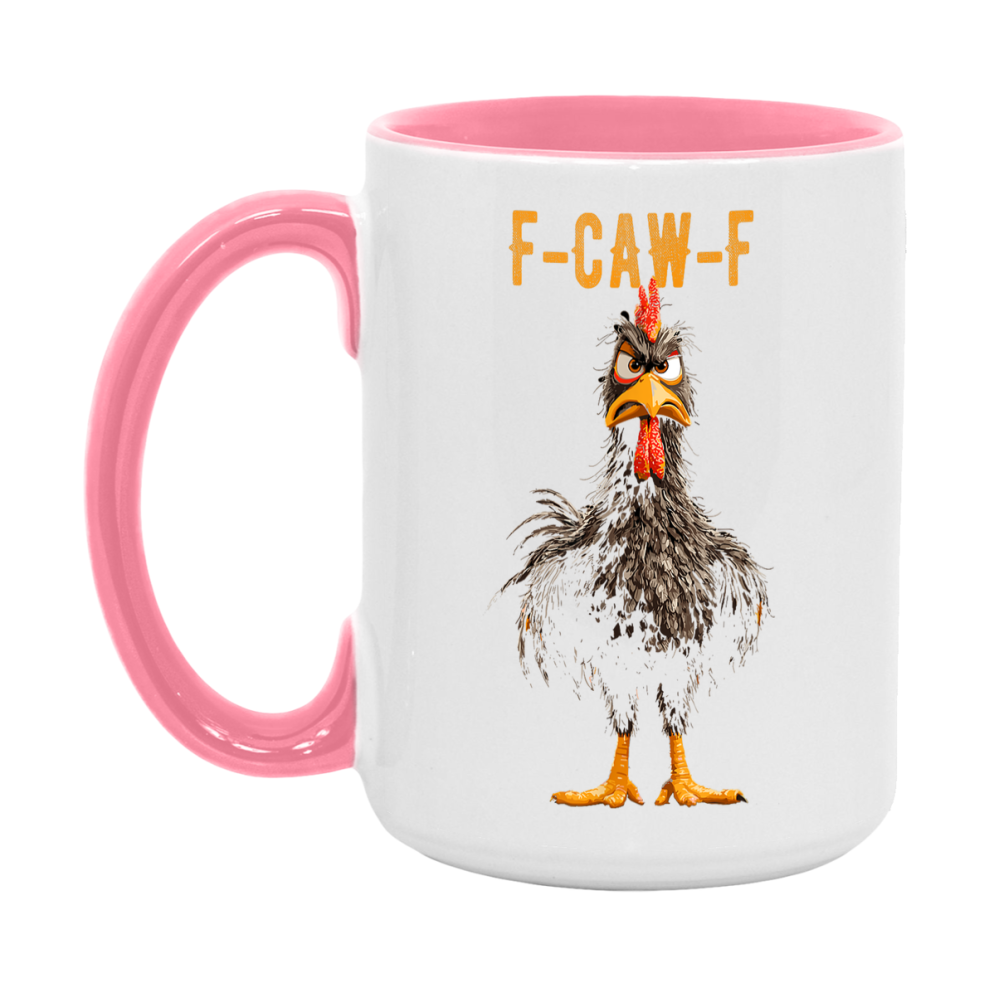 F Caw F Mug, Funny Bird Coffee Mug, 11Oz Or 15Oz Ceramic Cup