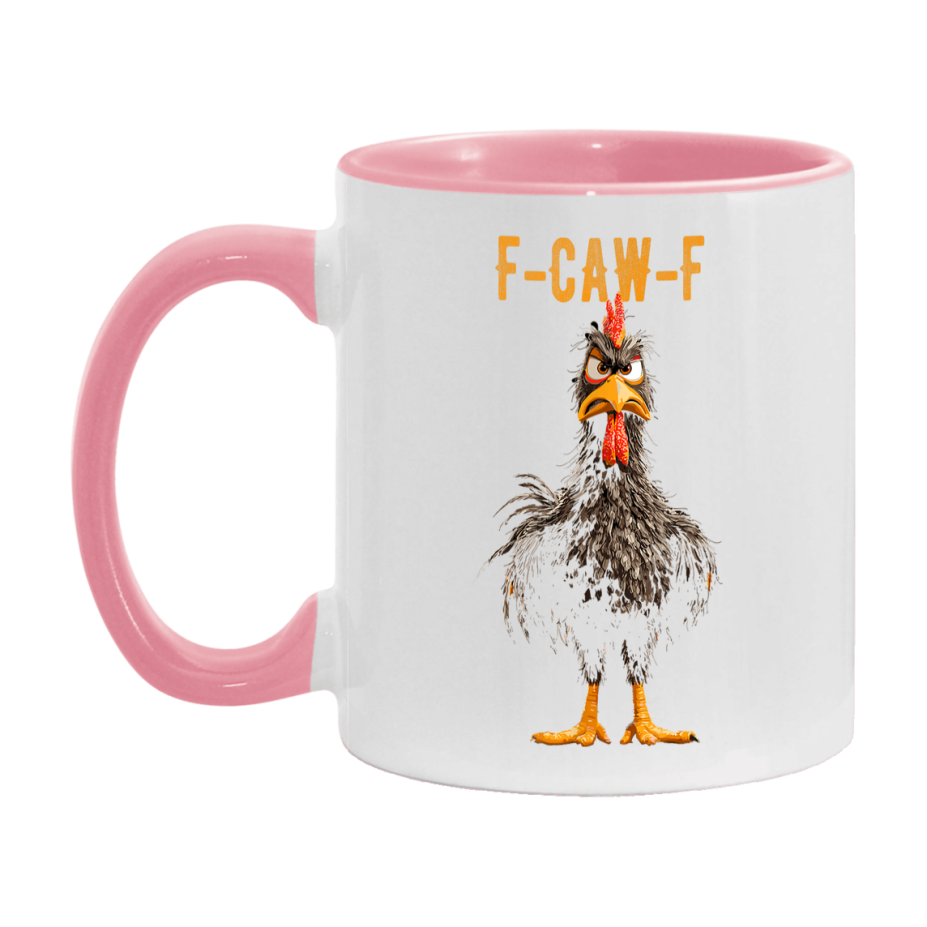 F Caw F Mug, Funny Bird Coffee Mug, 11Oz Or 15Oz Ceramic Cup