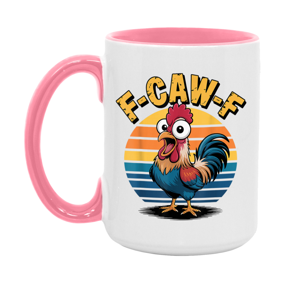 F Caw F Mug, Funny Bird Coffee Mug, 11Oz Or 15Oz Ceramic Cup