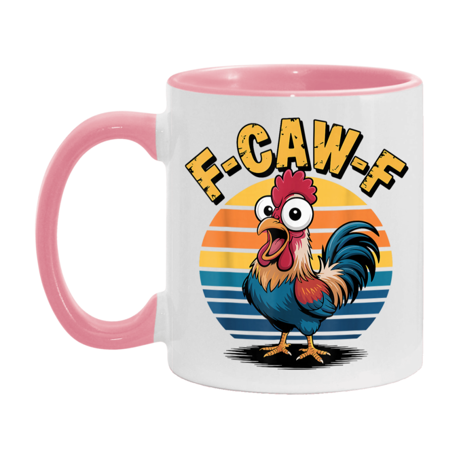 F Caw F Mug, Funny Bird Coffee Mug, 11Oz Or 15Oz Ceramic Cup