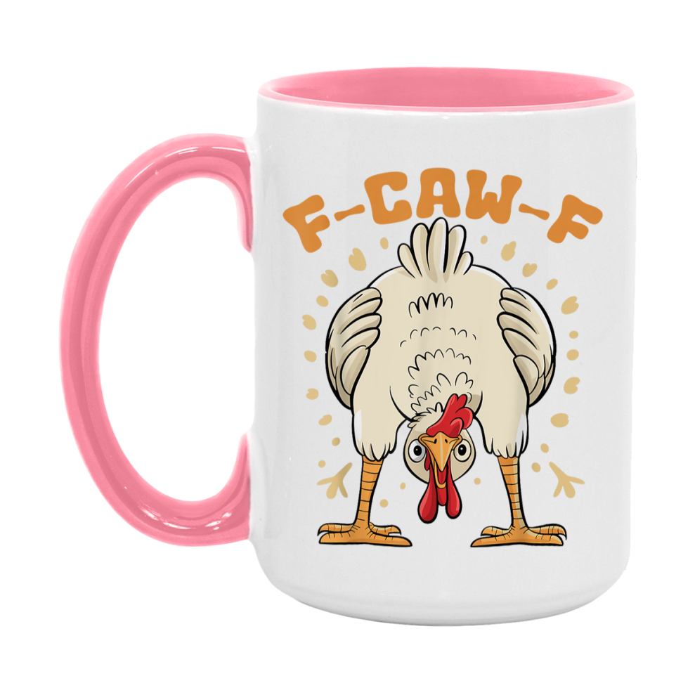 F Caw F Mug, Funny Bird Coffee Mug, 11Oz Or 15Oz Ceramic Cup
