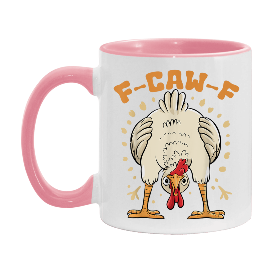 F Caw F Mug, Funny Bird Coffee Mug, 11Oz Or 15Oz Ceramic Cup