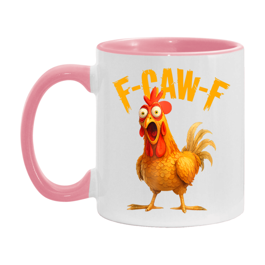F Caw F Mug, Funny Bird Coffee Mug, 11Oz Or 15Oz Ceramic Cup