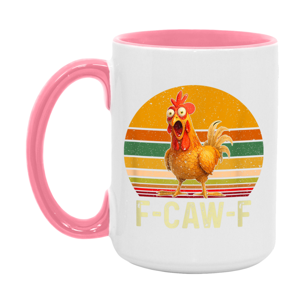 F Caw F Mug, Funny Bird Coffee Mug, 11Oz Or 15Oz Ceramic Cup