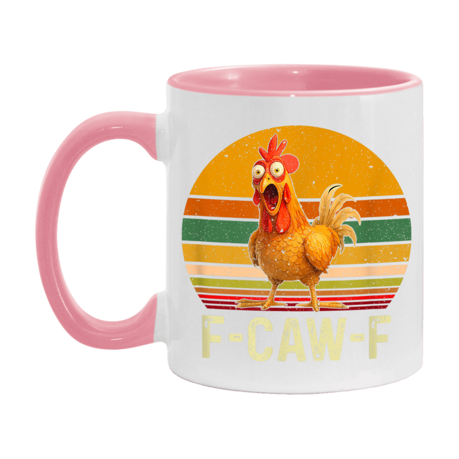 F Caw F Mug, Funny Bird Coffee Mug, 11Oz Or 15Oz Ceramic Cup