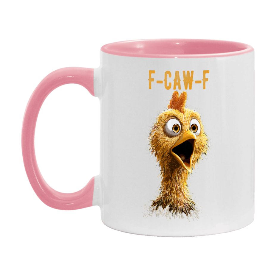 F Caw F Mug, Funny Bird Coffee Mug, 11Oz Or 15Oz Ceramic Cup