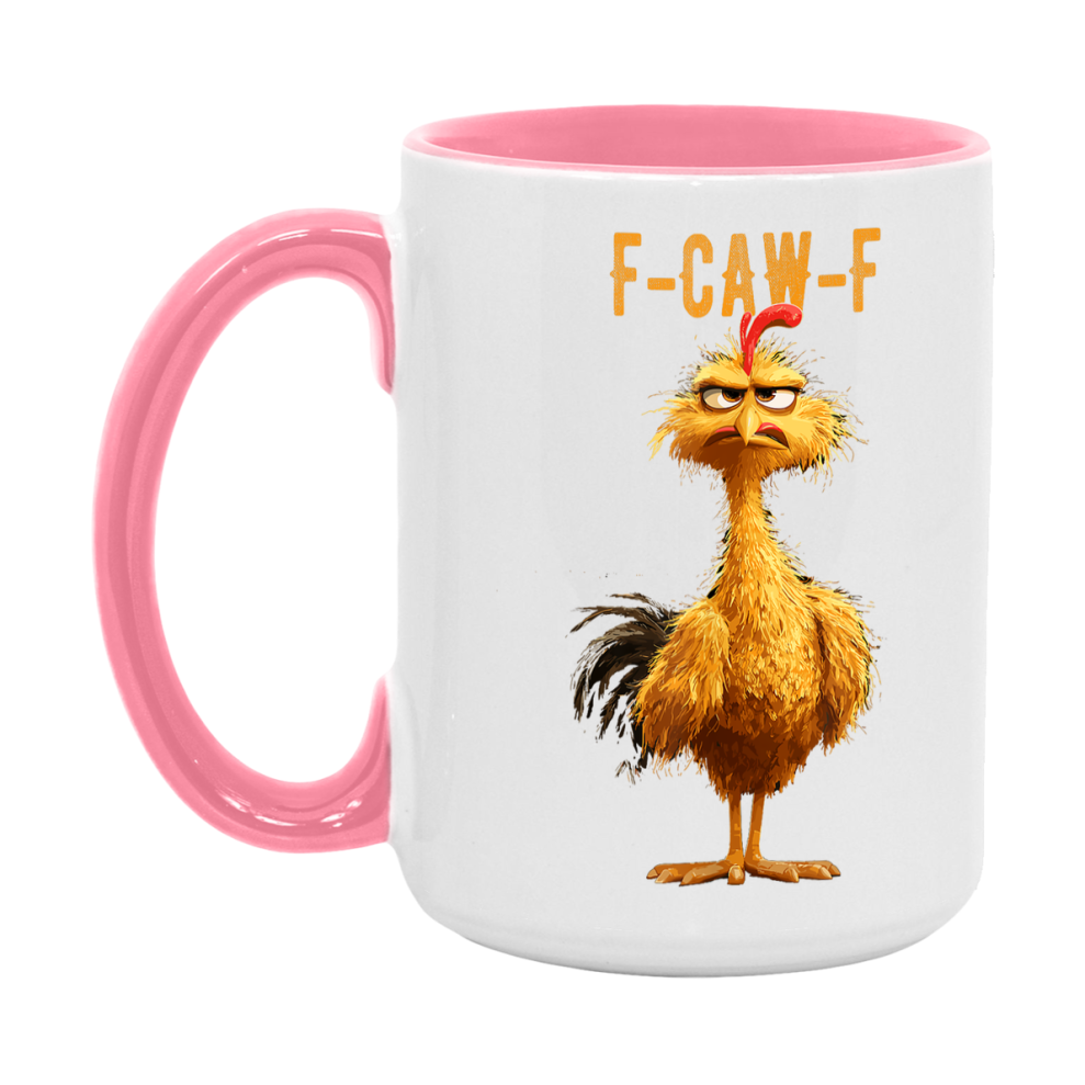 F Caw F Mug, Funny Bird Coffee Mug, 11Oz Or 15Oz Ceramic Cup