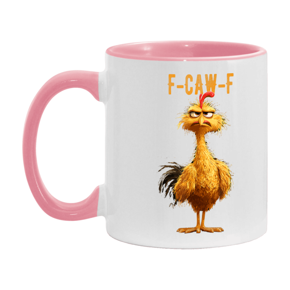 F Caw F Mug, Funny Bird Coffee Mug, 11Oz Or 15Oz Ceramic Cup