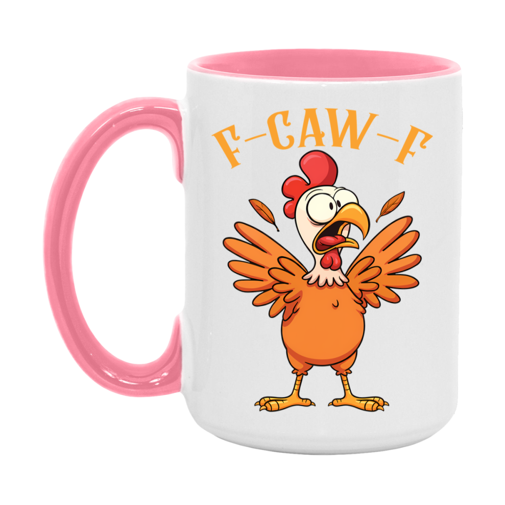 F Caw F Mug, Funny Bird Coffee Mug, 11Oz Or 15Oz Ceramic Cup