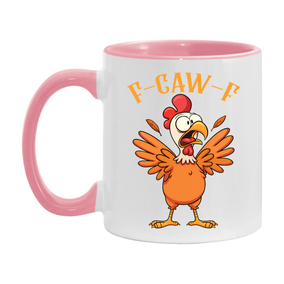 F Caw F Mug, Funny Bird Coffee Mug, 11Oz Or 15Oz Ceramic Cup
