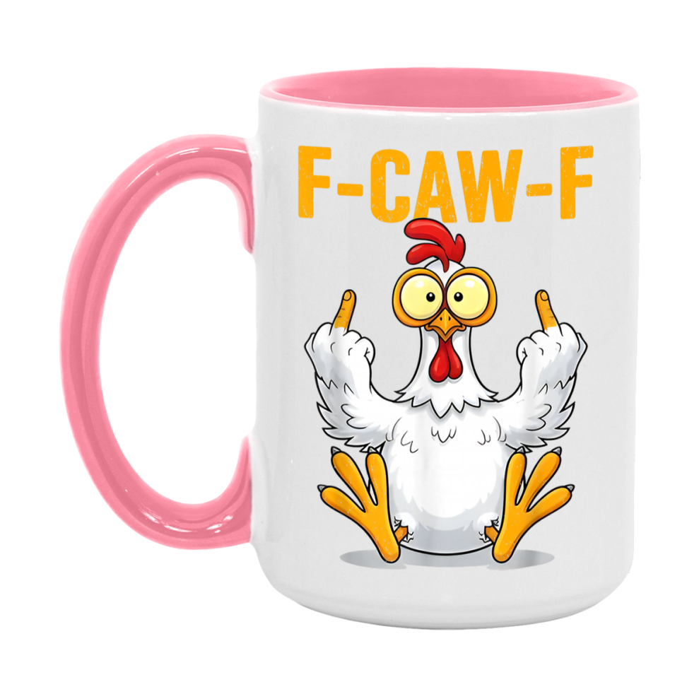 F Caw F Mug, Funny Bird Coffee Mug, 11Oz Or 15Oz Ceramic Cup