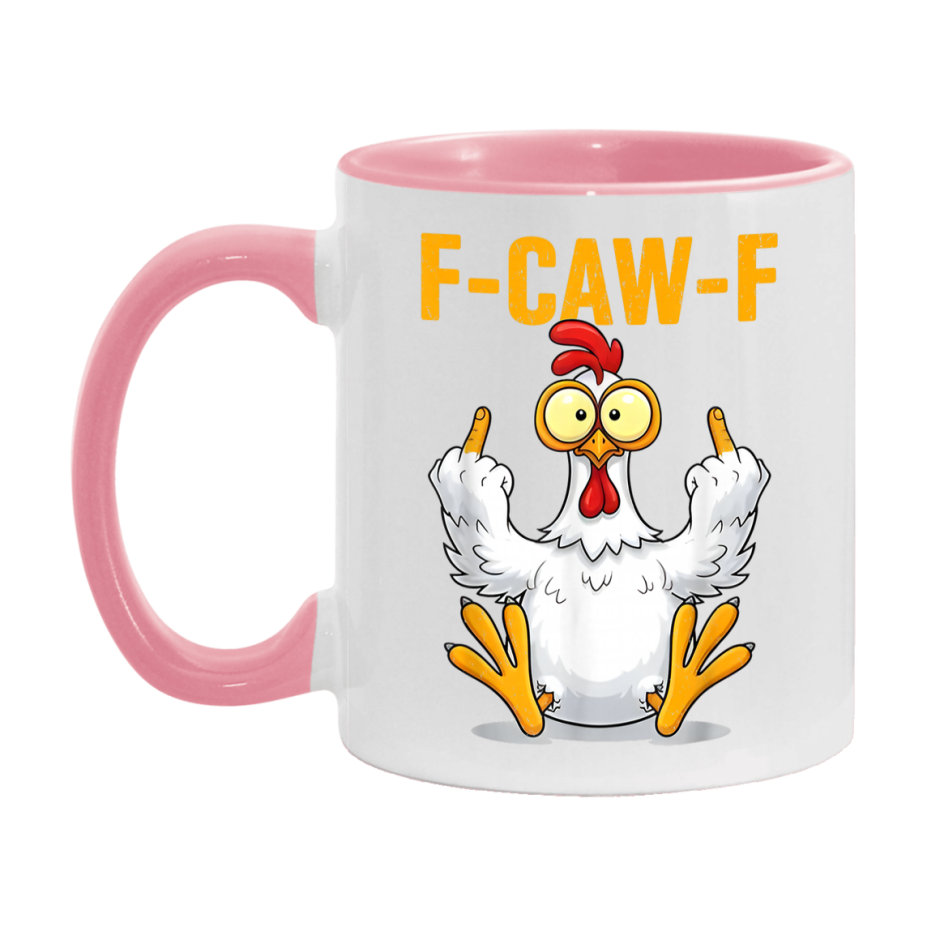 F Caw F Mug, Funny Bird Coffee Mug, 11Oz Or 15Oz Ceramic Cup