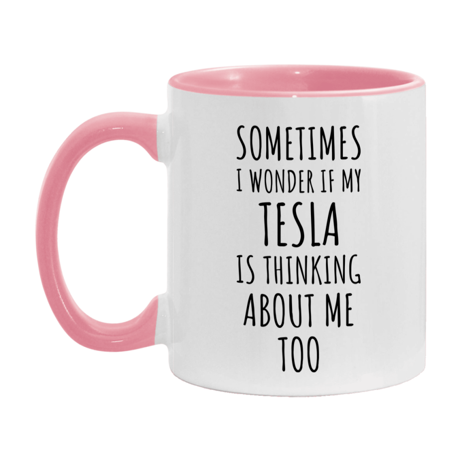 Tesla Car Lover Mug, Funny Tesla Coffee Mug
