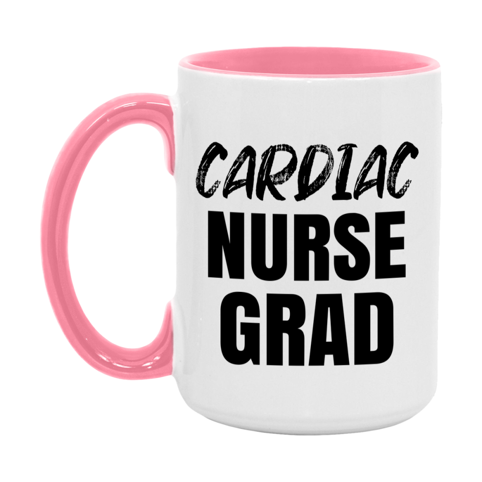 Cardiac Nurse Grad Coffee Mug - Ceramic Nursing Graduation Gift