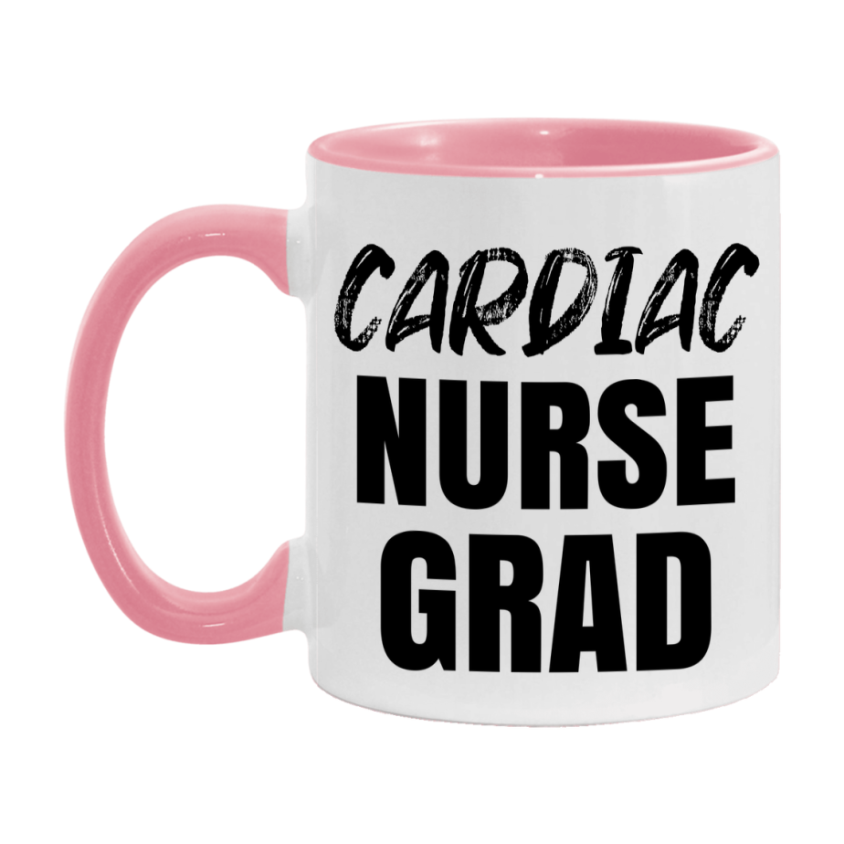 Cardiac Nurse Grad Coffee Mug - Ceramic Nursing Graduation Gift