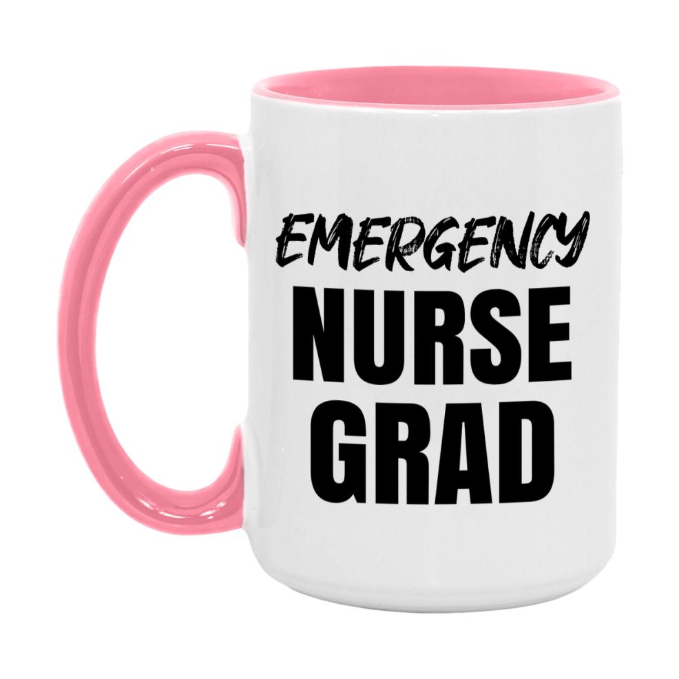 Emergency Nurse Grad Coffee Mug - Ceramic Nursing Graduation Gift