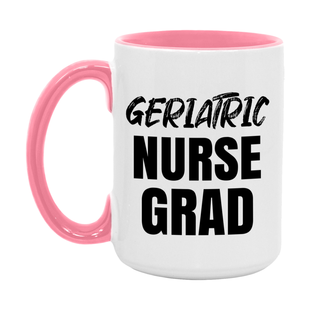 Geriatric Nurse Grad Coffee Mug - Ceramic Nursing Graduation Gift