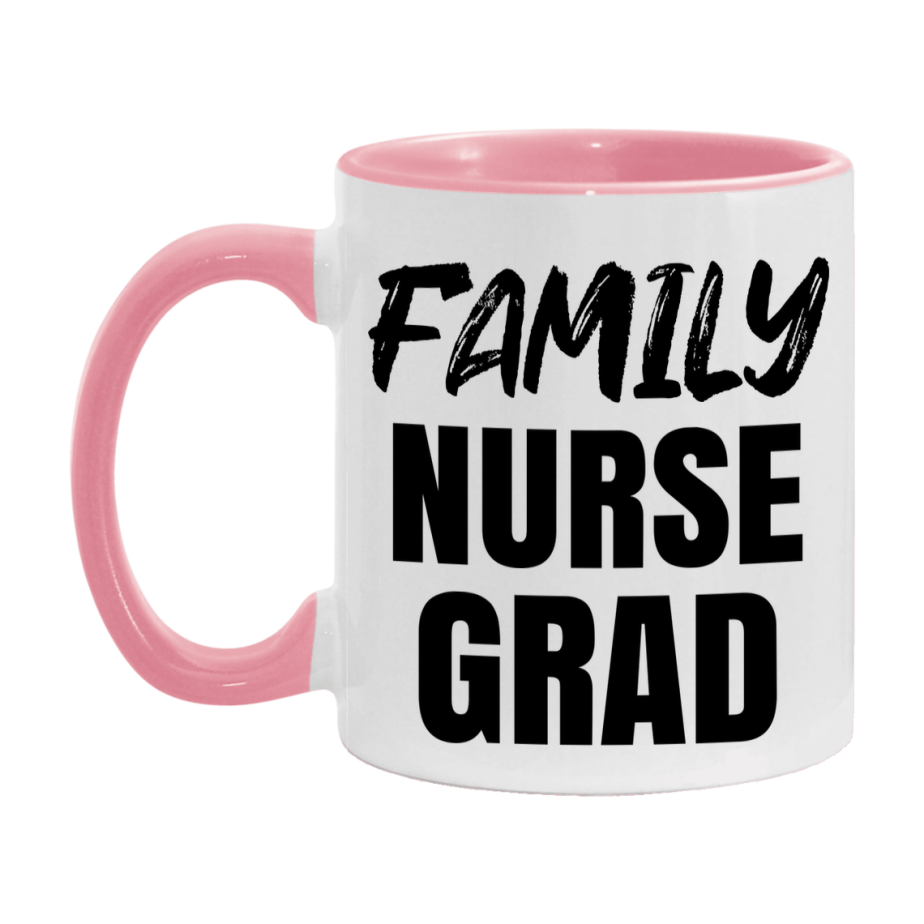 Family Nurse Grad Coffee Mug - Ceramic Nursing Graduation Gift