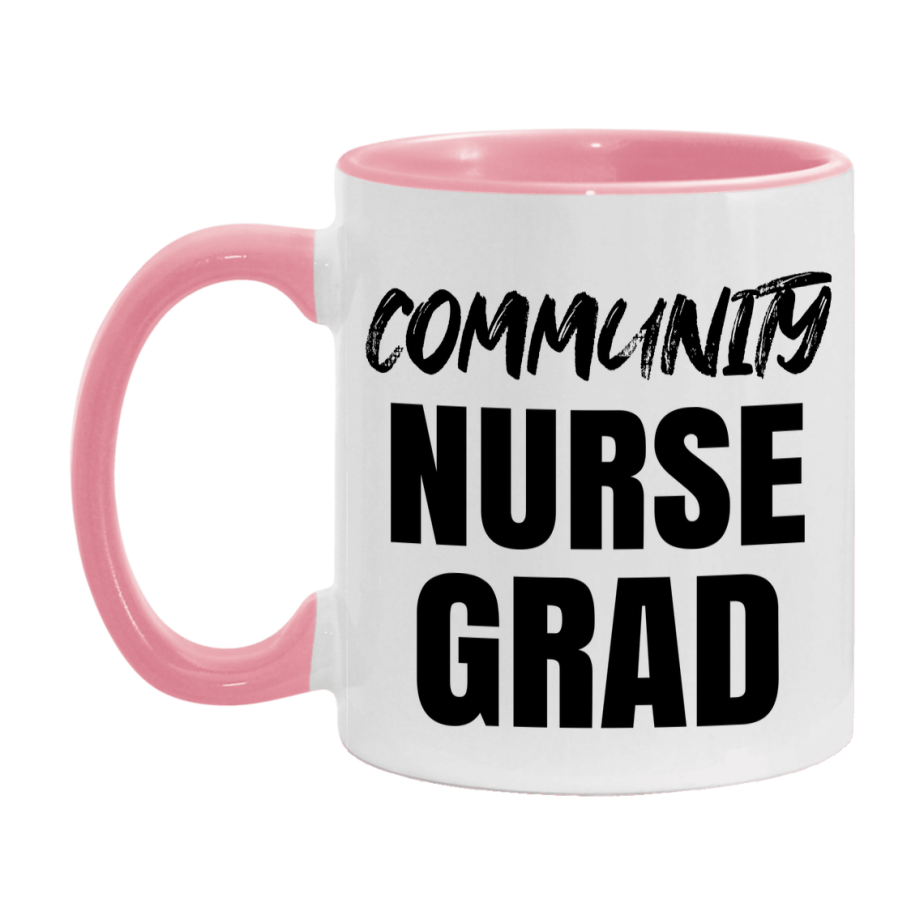 Community Nurse Grad Coffee Mug - Ceramic Nursing Graduation Gift
