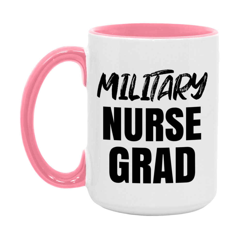 Military Nurse Grad Coffee Mug - Ceramic Nursing Graduation Gift