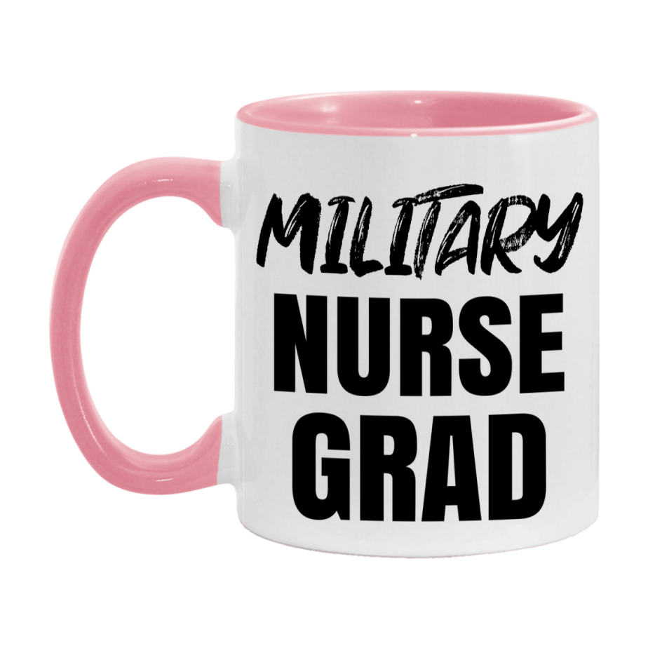 Military Nurse Grad Coffee Mug - Ceramic Nursing Graduation Gift