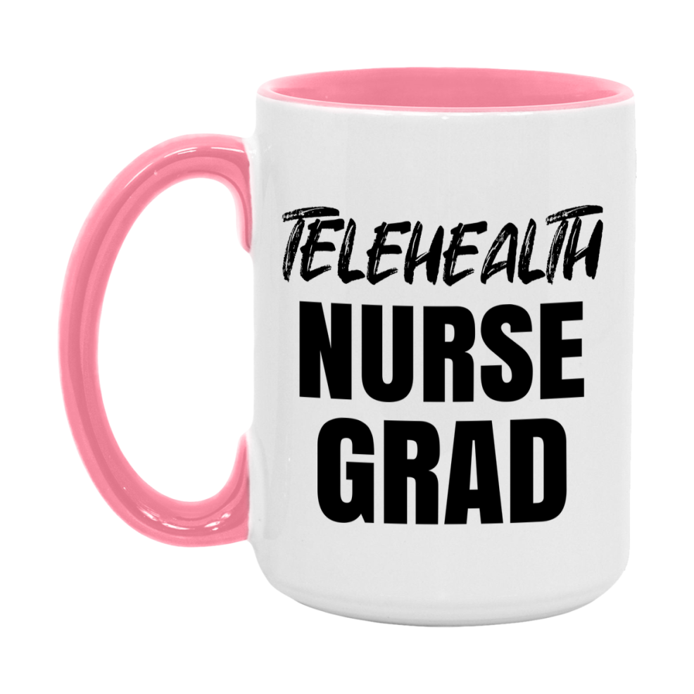 Telehealth Nurse Grad Coffee Mug - Ceramic Nursing Graduation Gift