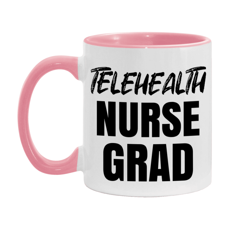 Telehealth Nurse Grad Coffee Mug - Ceramic Nursing Graduation Gift