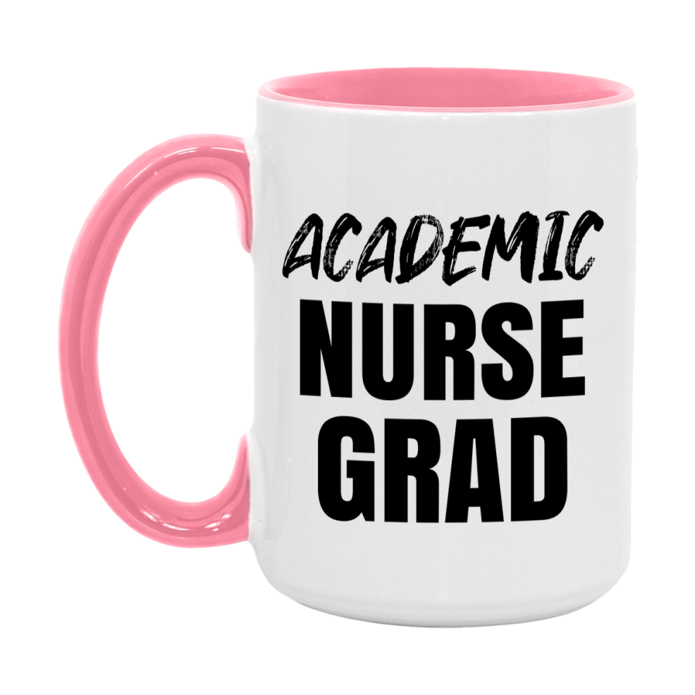 Academic Nurse Grad Coffee Mug - Ceramic Nursing Graduation Gift