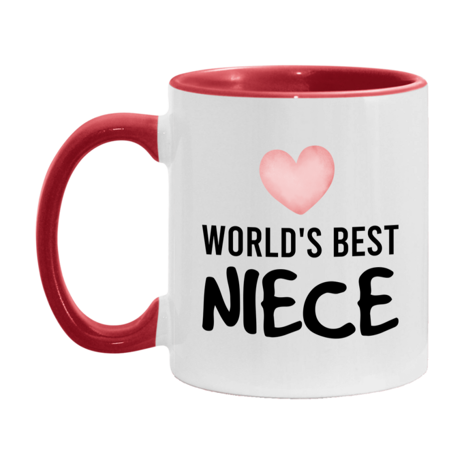 World's Best Niece Mug, Niece Superlative Coffee Mug, 11oz or 15oz Ceramic Cup, Gift for Niece