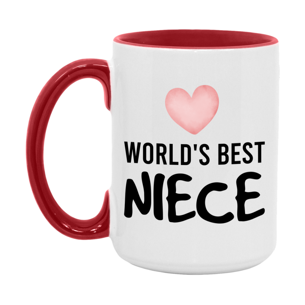 World's Best Niece Mug, Niece Superlative Coffee Mug, 11oz or 15oz Ceramic Cup, Gift for Niece