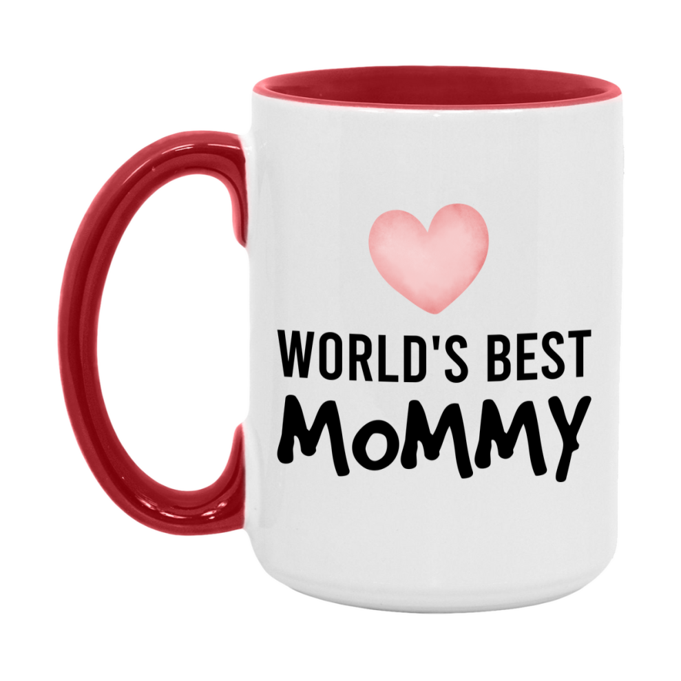 World's Best Mommy Mug, Mommy Superlative Coffee Mug, 11oz or 15oz Ceramic Cup, Gift for Mommy