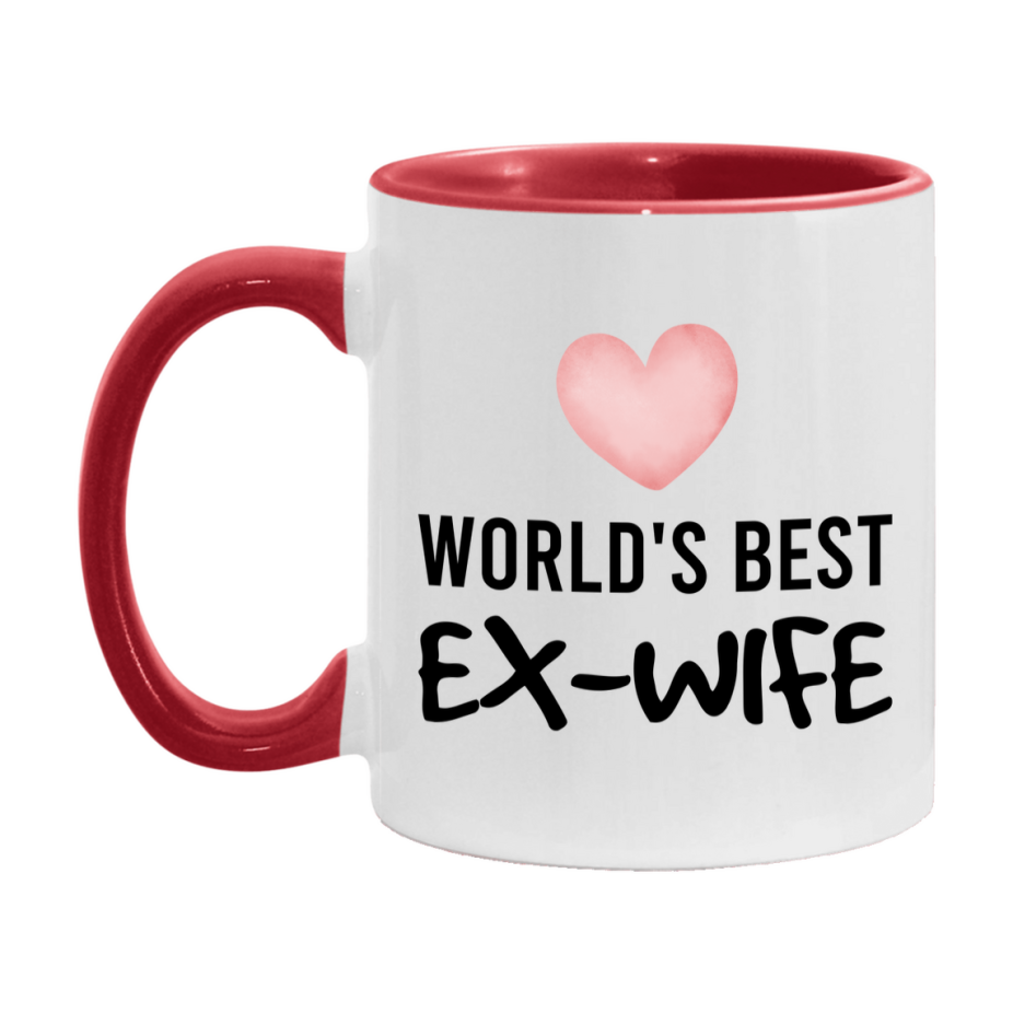 World's Best Ex-Wife Mug, Ex-Wife Superlative Coffee Mug, 11oz or 15oz Ceramic Cup, Gift for Ex-Wife