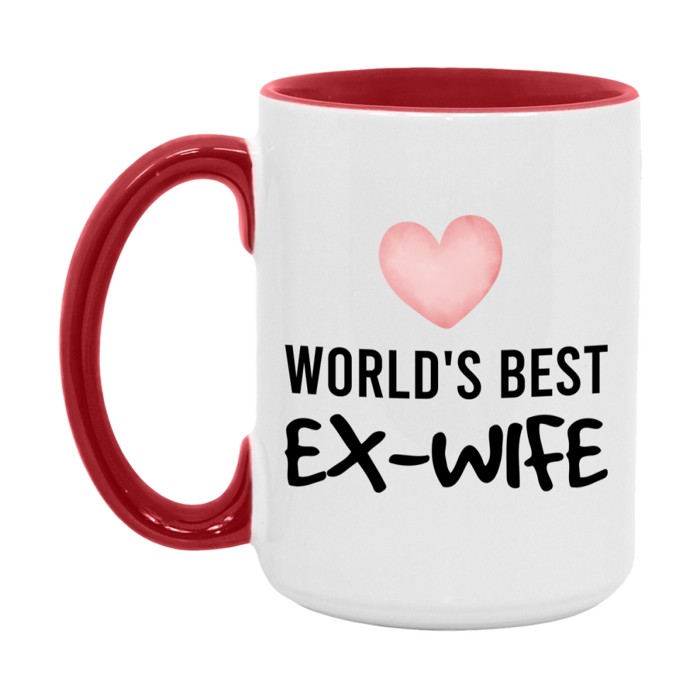 World's Best Ex-Wife Mug, Ex-Wife Superlative Coffee Mug, 11oz or 15oz Ceramic Cup, Gift for Ex-Wife