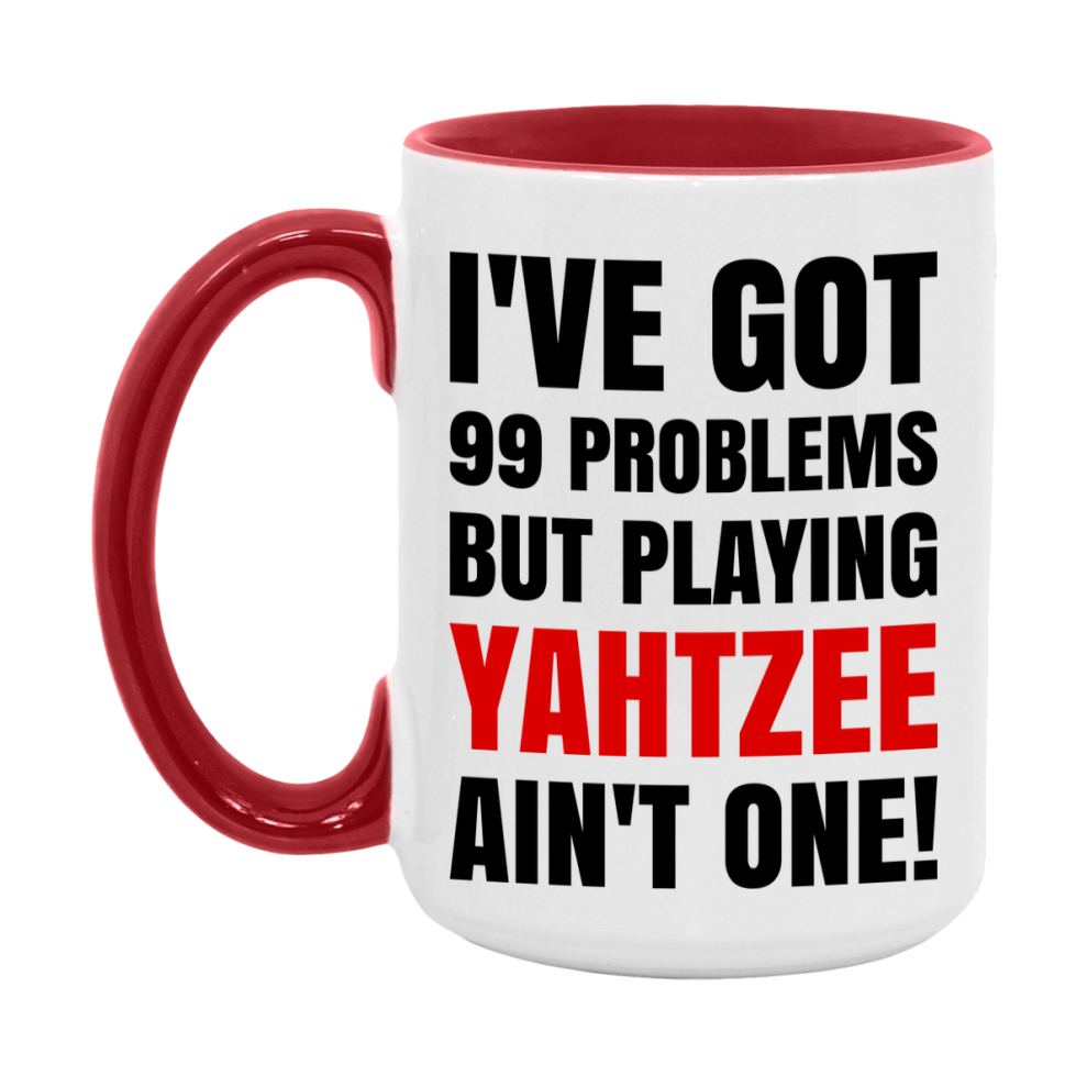 Funny Board Game Mug Gift, I've Got 99 Problems But Playing Board Games Ain't One! 11oz or 15oz Ceramic Coffee Mug for Board Game Lovers