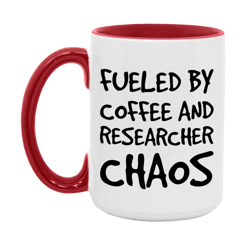 Fueled By Coffee And Researcher Chaos Mug - 11Oz Or 15Oz